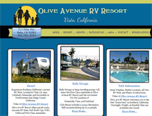 Tablet Screenshot of oliveavervresort.com
